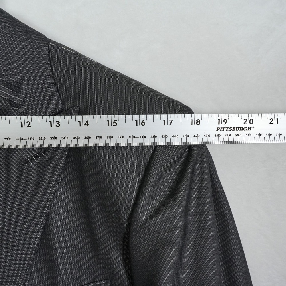 Brioni NM Estense Mens Blazer 42R Charcoal Grey Wool Silk 2-Button Sport Coat IT - Picture 9 of 14